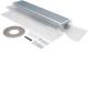 Hager BKFDE600105 End piece adjustable height with film and seal for BKFD 600x(105-150)mm