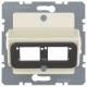 Berker 146102 central plate for double module Reichle and De-Massari white