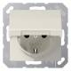 Jung AS1520KL SCHUKO Steckdose Klappdeckel Serie AS weiß