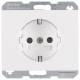 Berker 41357009 SCHUKO socket outlet 16A 41,357,009, K.1 polar white with screw terminals