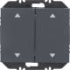 Berker 24127206 Wandsendermodul Enocean mit Wippe 2fach mit Symbol Pfeile K.1 anthrazit matt