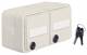Berker 47893522 Steckdose SCHUKO mit Klappdeckel AP W.1 polarweiß