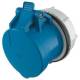 Mennekes 987 mounting socket TwinCONTACT 32A 3-pole 6h 230V IP44