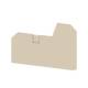 Weidmüller 3037670000 SLEP 3C 10 Abschlussplatte (Klemmen) dunkelbeige Höhe:89 