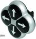 Moeller 279414 EATON M22S-D4-*-* Drucktaste 4fach tastend schwarzer Ring 