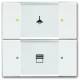 Busch Jaeger 2CKA006116A0186 BuschJaeger control element 6126/02-84, 2/4-hole