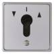 Hager WDE4449 Jalousie key switch UP for profile half cylinder die-cast IP44