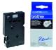 Schriftbandkassette Brother 9 mm weiß/schwarz TC291
