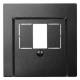 Merten 297914 Zentralplatte für TAE/Audio/ USB anthrazit System M