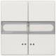 Siemens 5TG71571 5TG7157-1 DELTA style platinmetallische Wippe mit Fenster und Schild Serien/Doppel