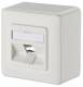 Metz Connect 130B20D10002KE BTR Keystone 1Port DE AP empty pure white junction box