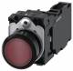 Siemens 3SU11020AB201FA0 push button illuminated 22mm round red button NO+Ö AC/DC 24V