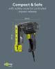 Goobay 2in1 Elektrotacker-Set kabelgebunden, schwarz, 2 m