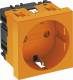 OBO Bettermann 6120010 OBO STD-D0 ROR1 Steckdose 0° 1f 250V 10/16A reinorange 