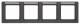 Berker 10246016 Rahmen 4fach mit B-feld waagerecht Q.1 anthrazit samt