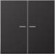 Jung AL10921STRFD KNX RF button 2f. aluminum painted series LS dark