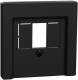 Merten MEG4250-0403 central plate for TAE/Audio/USB black matt System M