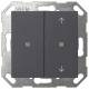 GIRA 517528 KNX Taster Wippe 2f unbedruckt/Pfeile System 55 Anthrazit