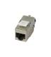 Keystone module, TP socket (RJ45), CAT6A, 500MHz, slim line, with cable clamp, Synergy 21