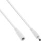 InLine® DC Verlängerungskabel, 4,0 x 1,7 mm, AWG 18, weiß, 0,5 m