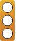 Berker 10132334 Rahmen 3fach R.1 Acryl orange transparent/schwarz glänzend