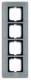 Busch Jaeger 2CKA001754A4257 BJ 1724-860 Rahmen 4-fach carat edelstahl