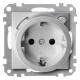 Merten 232860 FI-SCHUKO-Steckdose BRS aluminium System M