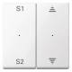 Merten MEG5227-0319 f.Taster rockers, module 2-fold polar white (scene 1/2, up / down)