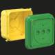 Kaiser 1223-41 concrete device box 68x68/60 for British installations 1-way