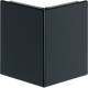 Hager BRS0802A9011 Outer corner cover steel sheet OT80 mm graphite black