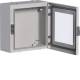 Hager FL153A Orion enclosure steel sheet SKI clear-view door 300x300x160 mm