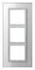 Jung LSP983GLWW glass frame, 3-fold 115x257mm alpinweiss