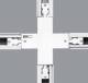 Erco-Leuchten 1079310000 Erco cross piece white 79310.000, for 3-phase track