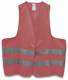 Cimco 142012 Safety vest EN471 orange 50mm wide reflective stripes