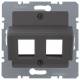 Berker 14641606 Mounting Plate f.Krone, Modular Jacks Mounting Plate System