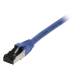 Patch cable RJ45, CAT8.1 2000Mhz, 0.25m, blue, S-STP(S/FTP), TPE(Ultra SuperFlex), AWG26, Synergy 21