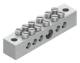 Kleinhuis 2307 equipotential bonding busbar 12x12x58 mm brass nickel-plated