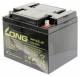 Bleiakku KUNG LONG ''WP45-30,5 cm ( 12 Zoll ) 12V/45Ah, VdS, 198x166x171mm, 14,1kg