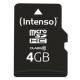 Intenso International 3413450 Intenso 4GB microSDHC Class 10 + SD adapter