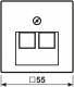 Jung A569-2BFPLUAWWM cover for IAE/UAE junction box