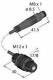 Turck S12-2NAEL-Q3 Opto Sensor, through-beam sensor 3087411