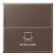 Jung A590CARDMO Hotelcard-Schalter ohne Tastereinsatz Serie A mokka