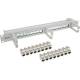 InLine® Patchfeld Cat.6A 16-fach, mit 3 Bügeln, 16 Keystones, 48,3 cm ( 19 Zoll ), 1HE, grau