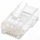 INTELLINET 790055 100er-Pack Cat5e RJ45 Modularstecker UTP, 2-Punkt-Aderkontaktierung, für Litzendraht, 100 Stecker pro Becher