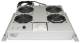 INTELLINET 4-Fan Ventilation Unit for 19i Racks Roof Mount with Thermostat 1U grey