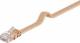 Goobay 95881 CAT 6 Flach-Patchkabel, U/UTP, Hellbraun - Kupfermaterial