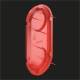 Kaiser 1181-56 signal cover 131x60 mm 131x60 mm reusable