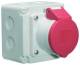 Bals 110546 wall socket QC 16A 4p 400V 6h IP44 red W x H x D: 102x102x123 mm