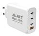 Allnet PSU-GaNPD-USB-1A3C-140W Replacement power supply QC USB-C PD 3.1 GaN power supply 140 Watt 1x USB Type-A QC 3.0, 3x USB Type-C EU PLUG