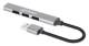 MANHATTAN 4-Port USB 3.0/2.0 Combo Hub One 5Gbps USB 3.2 Gen 1 Port Three 480 Mbps USB 2.0 Ports Bus Powered Aluminum Gray
